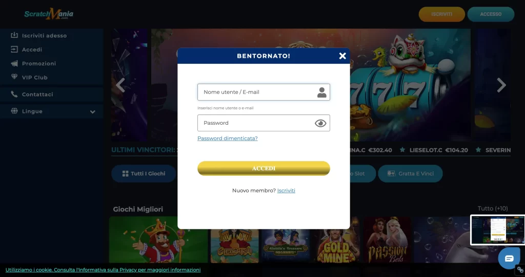 scratchmania login